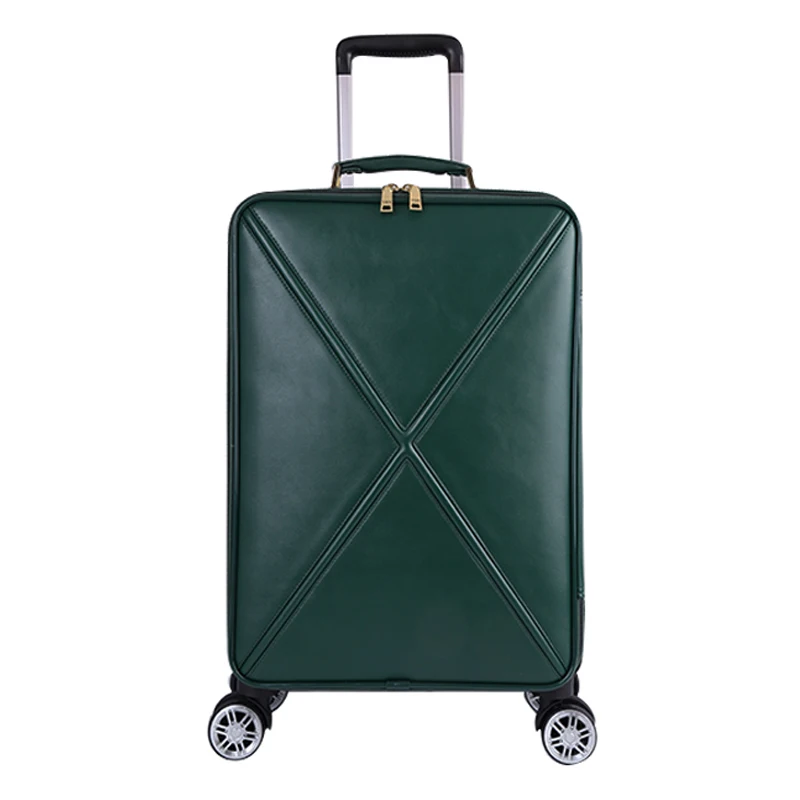 GraspDream 16 "18 inch frauen spinner leder retro trolley 20 24 reise koffer mit handtasche mädchen spinner marke gepäck set