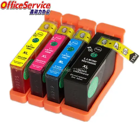 LM100 LM100XL LM108 LM105 Ink Cartridge Compatible For Lexmark PRO205/209/705/707/709/805/901/905/208/708/808/908/S301 printer