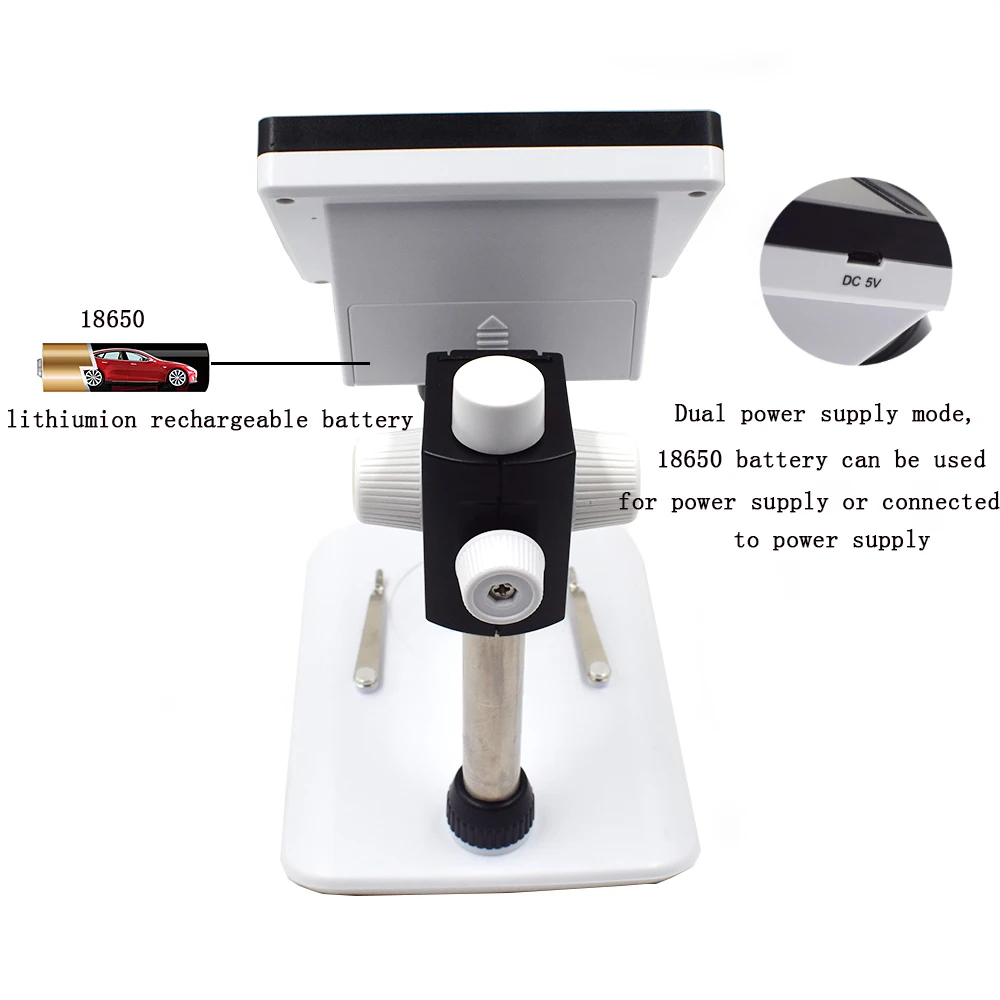 New 1000X 2.0MP Display Electronic Microscope 4.3