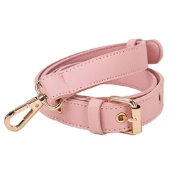 Detachable Strap Replacement Bags Straps Women Girls PU Leather Shoulder Bag Parts Accessories Gold Buckle Belts 152cm Pink