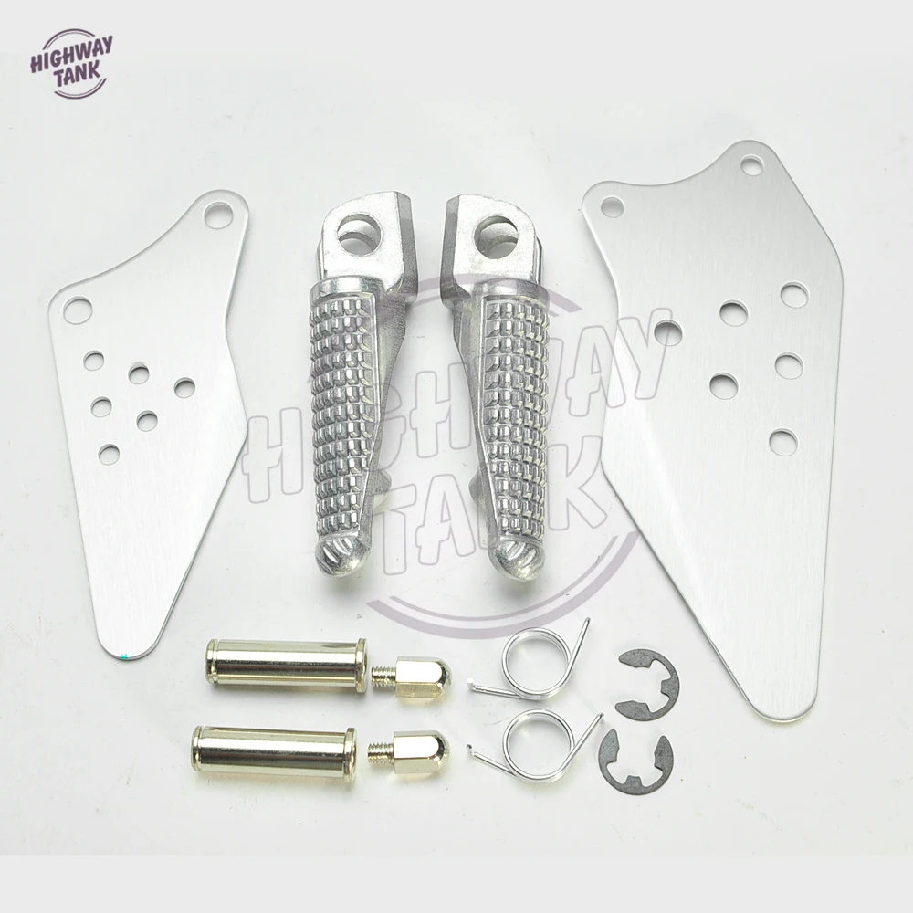 Motorcycle Front Footrest Foot Pegs Bracket Kit Motor Foot Rest Pedal case for KAWASAKI NINJA ZX6R ZX-6R 05-08 ZX636 05-06