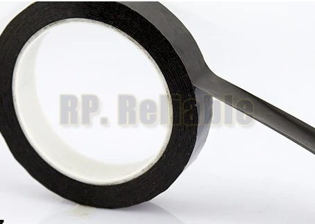 

1x 25mm*66M*0.06mm Black Electrician Insulate Mylar Tape for Transformer Coil Motor Wrap, Battery Insulation, High Temp Resit