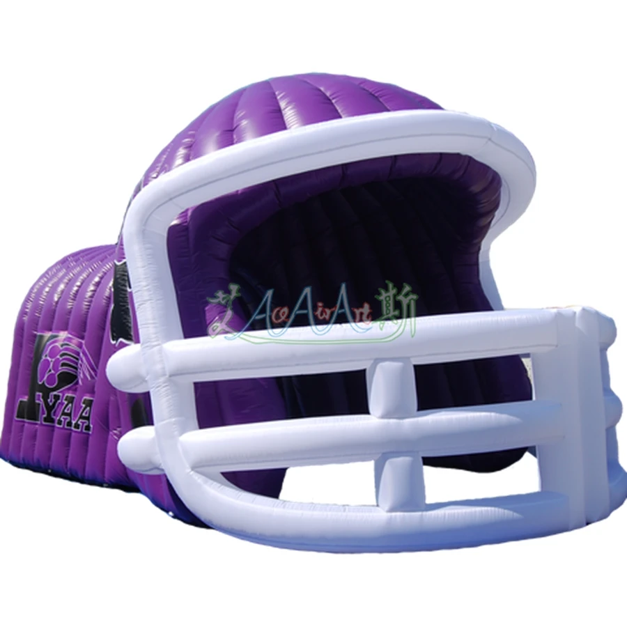 Newly Helmet Inflatable Sports Football Helmet Tent Huge Helmet Team Event Advertising Tunnel Canopy  Entrance Tent