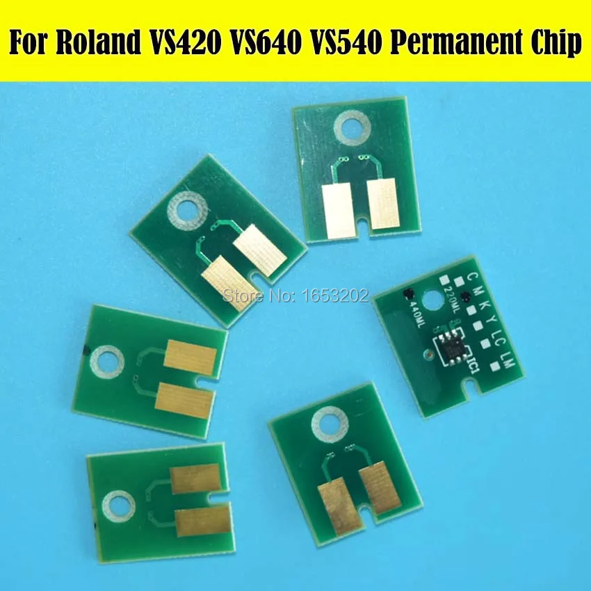 

6 PCS/Lot ARC Ink Cartridge Chip For Roland VS420 VS540 VS640 VS300 Permanent Chip