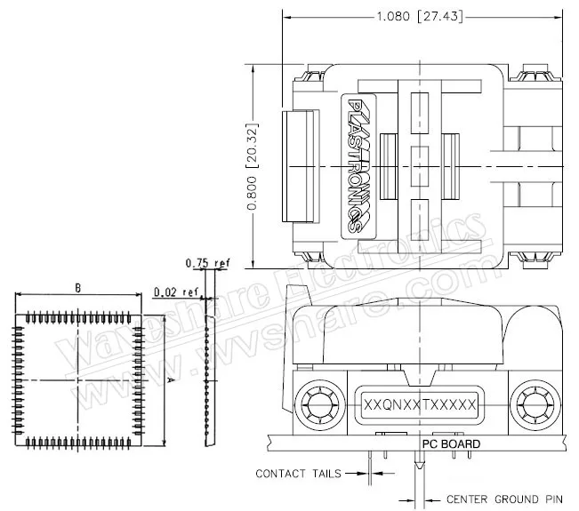 Imagem -04 - Plastronics-adaptador de Tomada e Programação Qfn20 para Dip20 com Soquete ic Teste e Adaptador de Programação para Qfn20 Mlf20 Mlp20