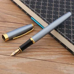 High quality brand baoer 388  gift metal blue golden classic Fountain Pen signature pen Stationery Office School Supplies