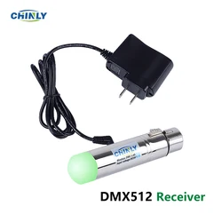 DMX512 ワイヤレス受信機 2.4 2.4G ISM DMX ワイヤレスライトコントローラ通信距離 300 メートルステージ効果パー照明