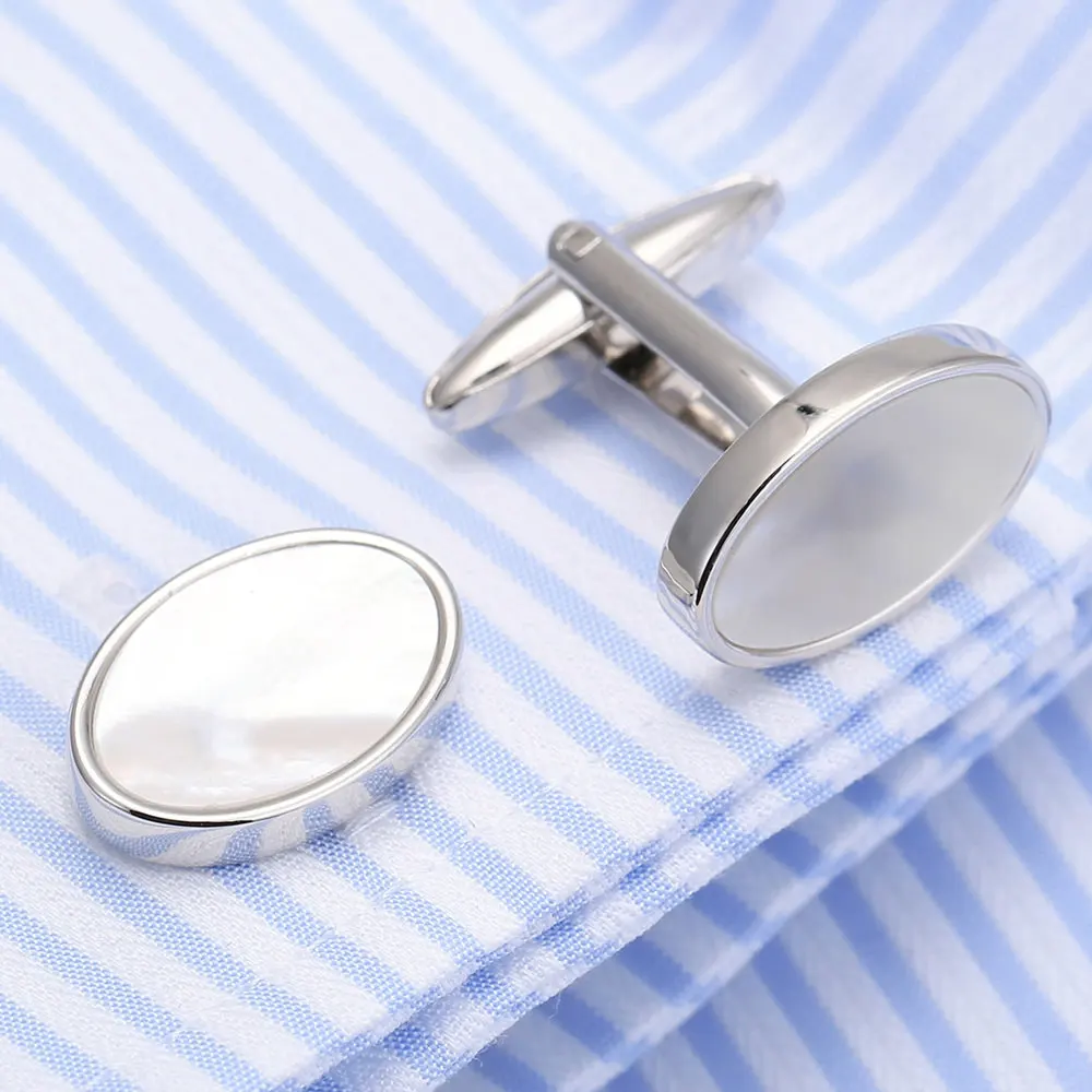 VAGULA Cufflinks Top Luxury Brand Bonito Gemelos Sea Shell Mother Pearl Men Cuff link Luxury gift  Button 179