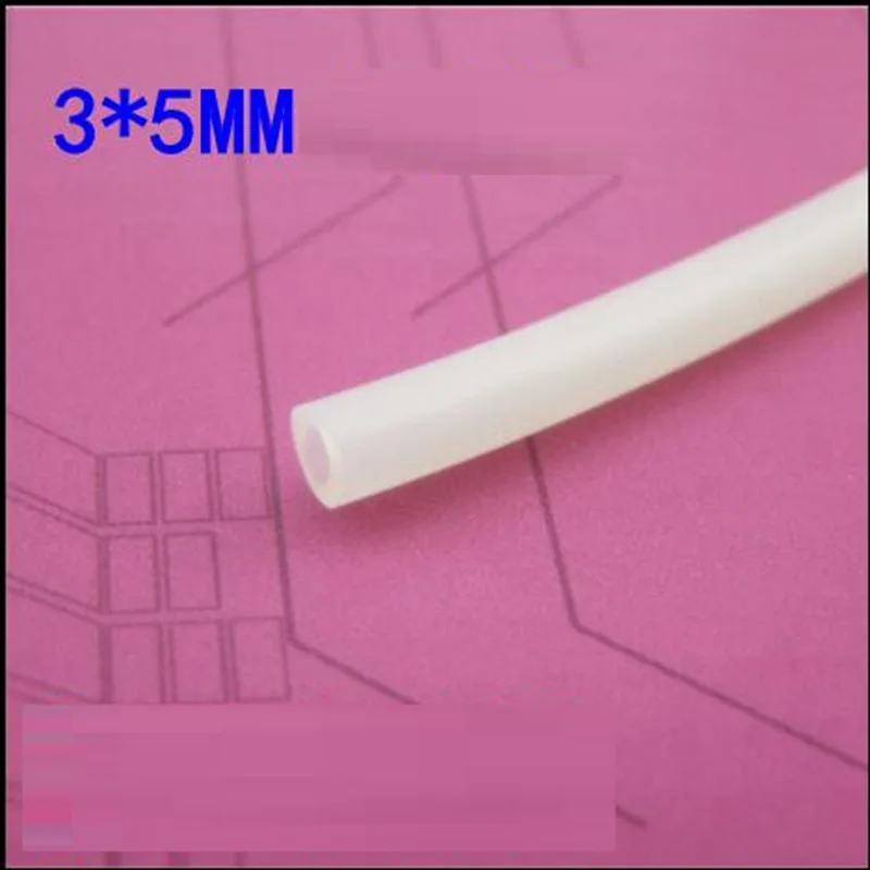 5M/Set 3/5 mm Or 4/6 mm Silicone Hose Home Garden Farm Irrigation System Fittings High Quality White Silicone Hose For Choose