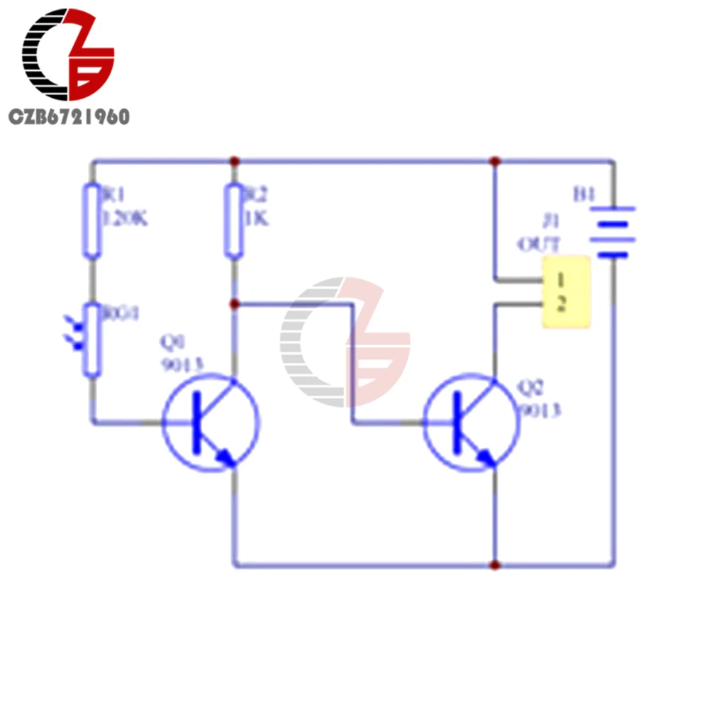 DC 3V Photoelectric Switch DIY Kit Light Control Sensor Switch Induction Photoswitch Electronic Trainning Integrated Circuit