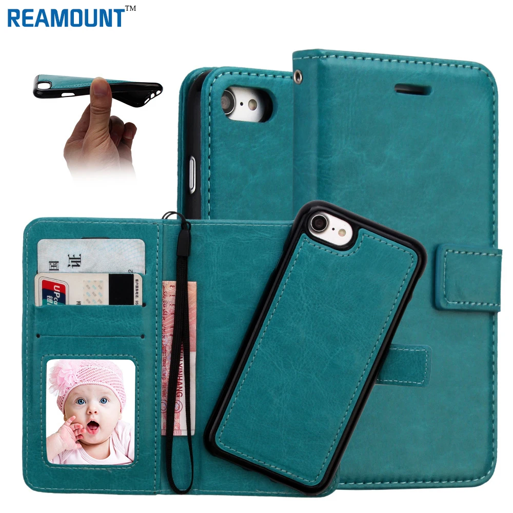 

60 pcs Wholesale High Class 2 in 1 Leather Case for Samsung S8 S8 Plus Detachable TPU Rear Cover Case with Card Holder