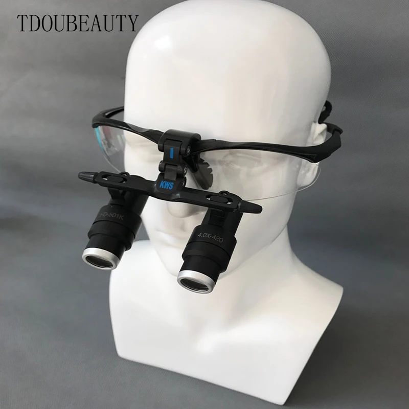 TDOUBEAUTY FD-501K-2 Kepler Magnifier With High Depth Stomatology Magnifier, Dental Loupes, Dental Glass Loupes  Free Shipping bit drill locator collar ring depth stop depth stop collars locking positioner smooth surface for drills glass drills