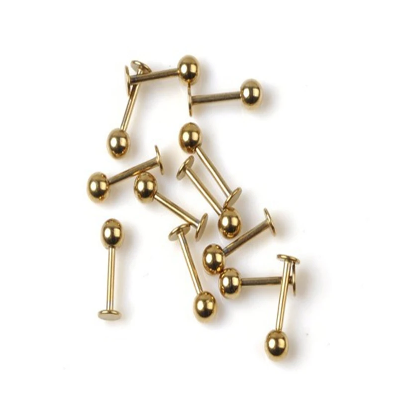 5Pcs Surgical Stainless Steel Tragus Helix Bar Ball Labret Lip Cartilage Top Upper Ear Studs Earrings Body Piercing Jewelry