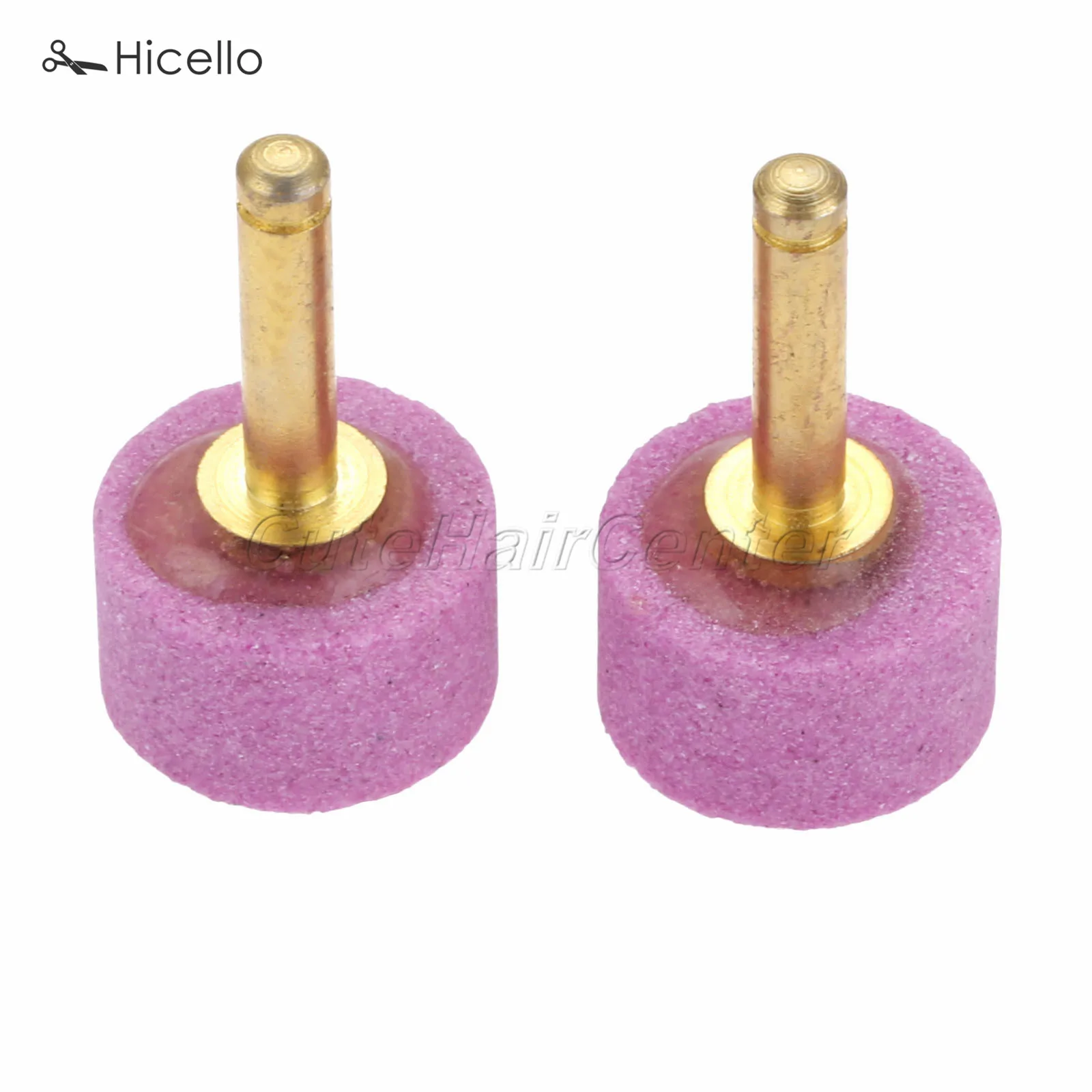 2pcs cutting machine grind stone wheel Sewing machine accessory orbital round knife sharpening wheels Fabric cloth Brass Hicello