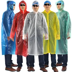 The disposable raincoat Thickening of outdoor transparent disposable rainwear