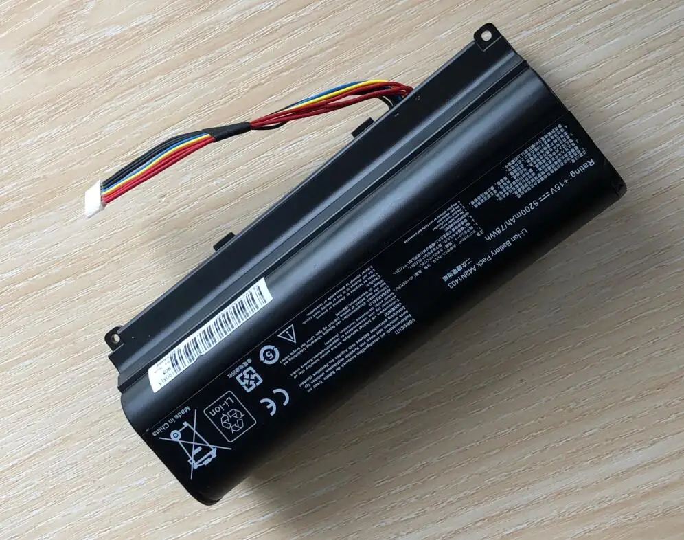 Imagem -02 - Bateria do Portátil para Asus Rog G751 G751jy G751jm G751jt Gfx71jy Gfx71jt Série A42lm9h A42lm93 4icr19 662 88wh A42n1403
