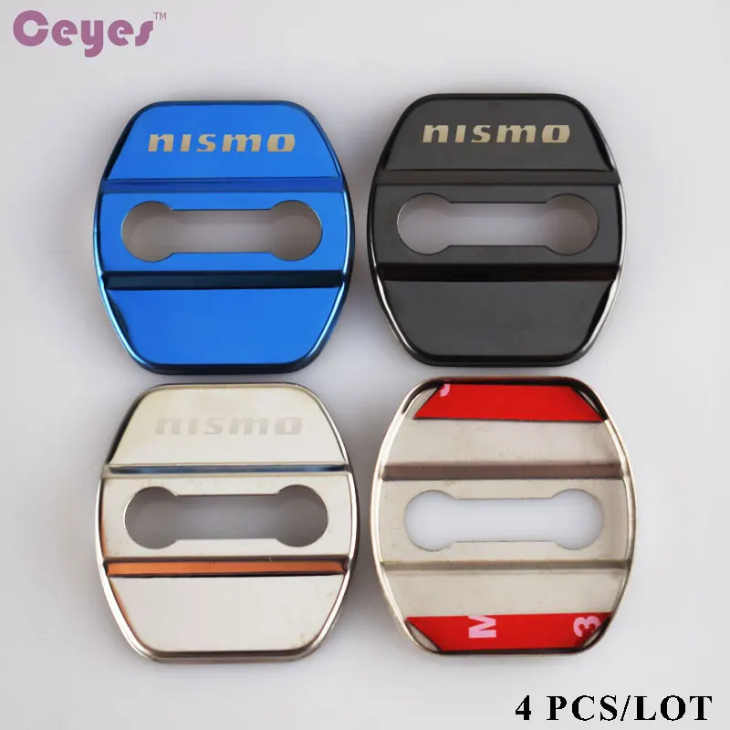 Чехол для дверного замка Ceyes, Стайлинг автомобиля, чехол для Nissan Nismo Tiida Teana Skyline Juke X-Trail Almera Qashqai, аксессуары для стайлинга автомобиля