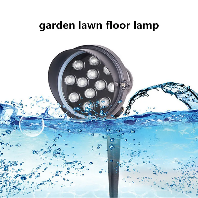 Tree LED Waterproof Plug-in Lamp Garden Lighting Lawn Lamp Landscape Waterproof Spotlights 9W 12W Ground Light Patio Landscape