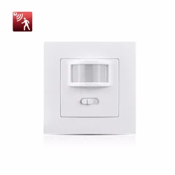 100V-240V AC PIR Motion Sensor light Switch Recessed Wall Module Switch With PIR ON OFF Body Move Induction 3 Modes