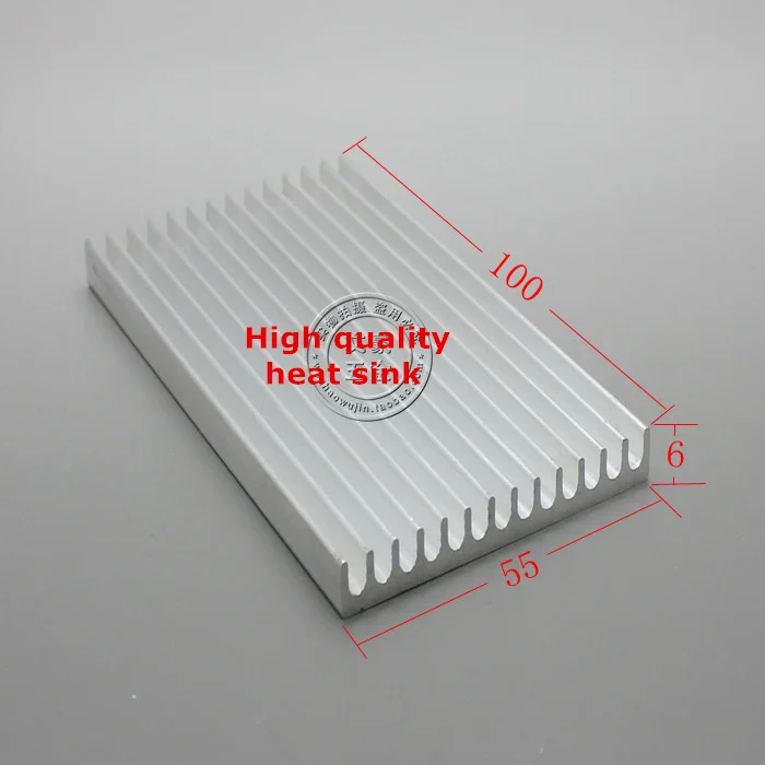 

5pcs High quality heat sink thermal conductivity aluminum PCB radiator Components Heat conduction block 100*55*6MM Cooler