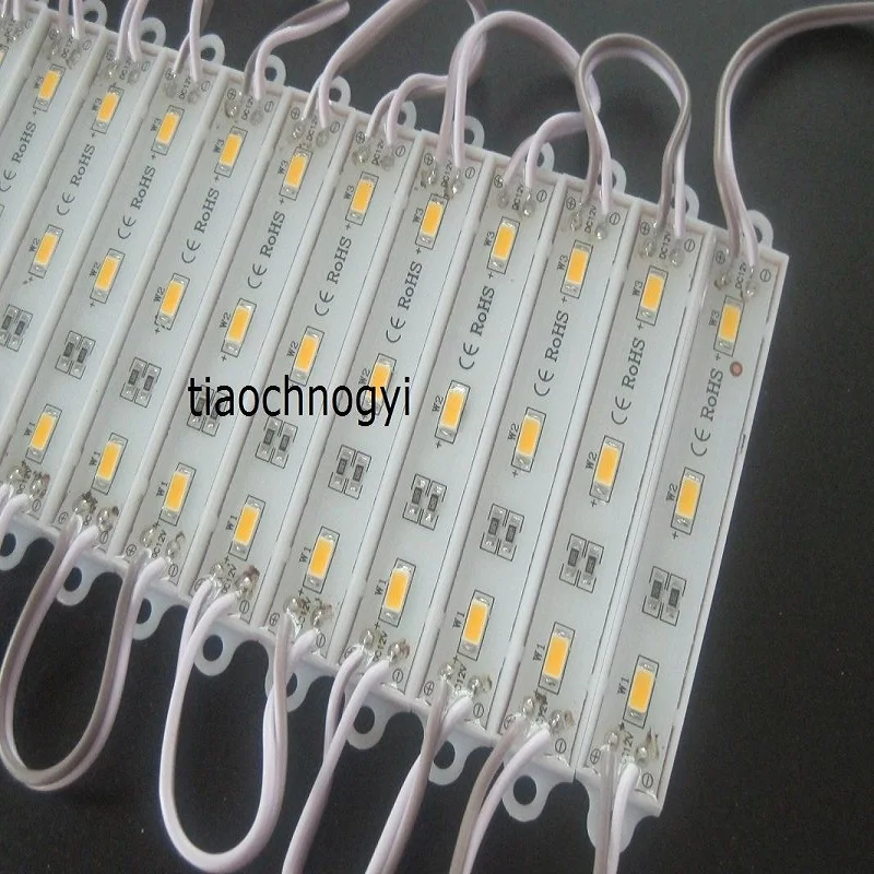 20x Super Bright 5630 SMD 3 LED Warm White Waterproof LED Module Light Lamp