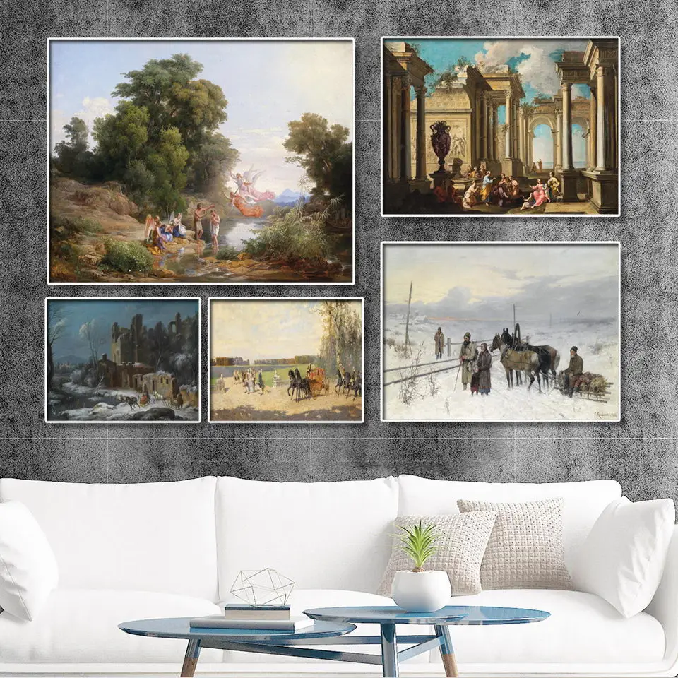 Home Decoration Print Canvas Picture Wall Art Paintings Oil Unframed Drawings Living-room Classical European Mythology