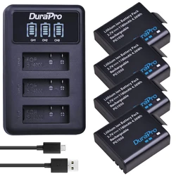 DuraPro 1180mAh PG1050 Bateria SJ4000 Bateria + 3-gniazdowa ładowarka LED do SJCAM SJ4000 SJ5000 SJ6000 SJ8000 EKEN 4K H8 H9 GIT-LB101