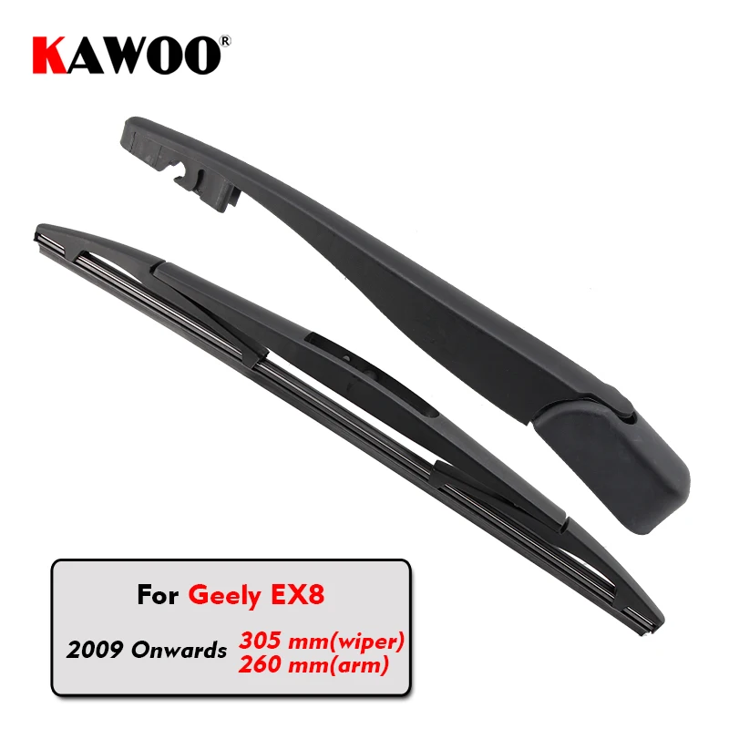 

KAWOO Car Rear Wiper Blades Back Window Wipers Arm For Geely EX8 Hatchback (2009 Onwards) 305mm Auto Windscreen Blade Styling