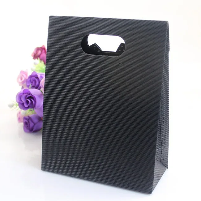 24pcs Christmas Gift Box 21x15.5x7CM Candy Box Black Plastic Baby Shower Birthday Party Wedding Favor Holder Jewelry Gift Bag