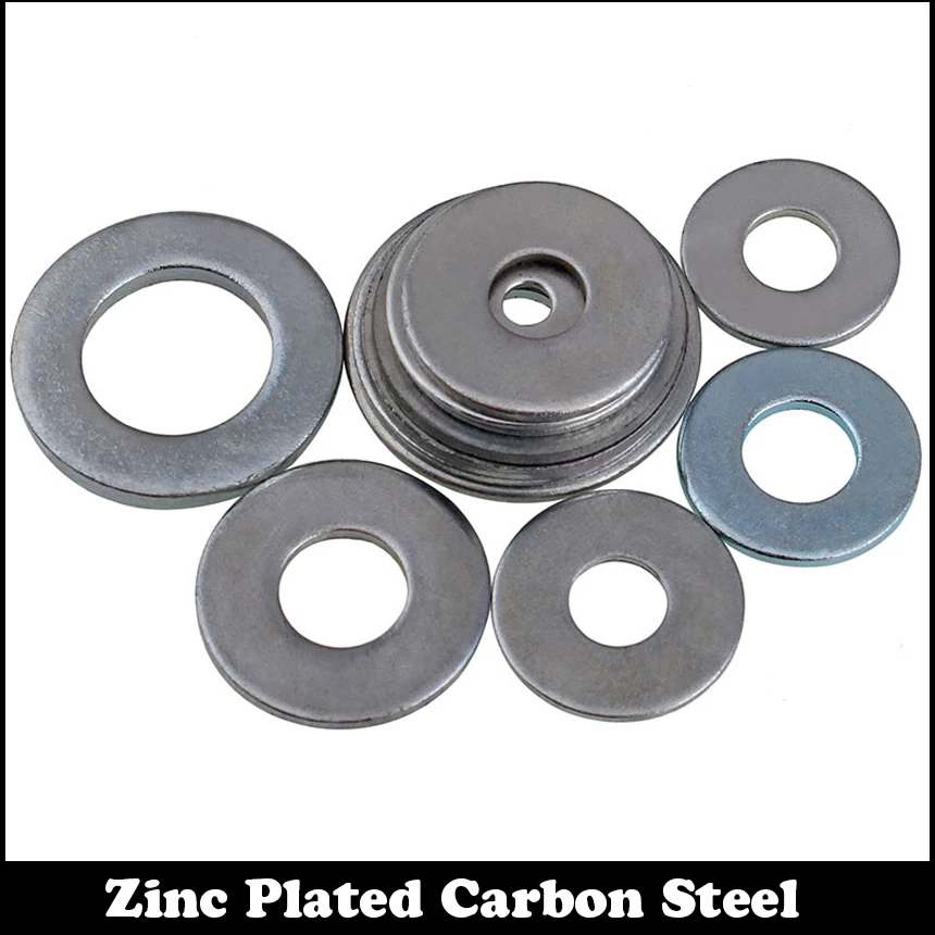 

M5 M5*10*1 M5x10x1 M5*12*0.8 M5x12x0.8 M5*12*1 M5x12x1 Zinc Plated Carbon Steel DIN125 Gasket Collar Plain Flat Washer