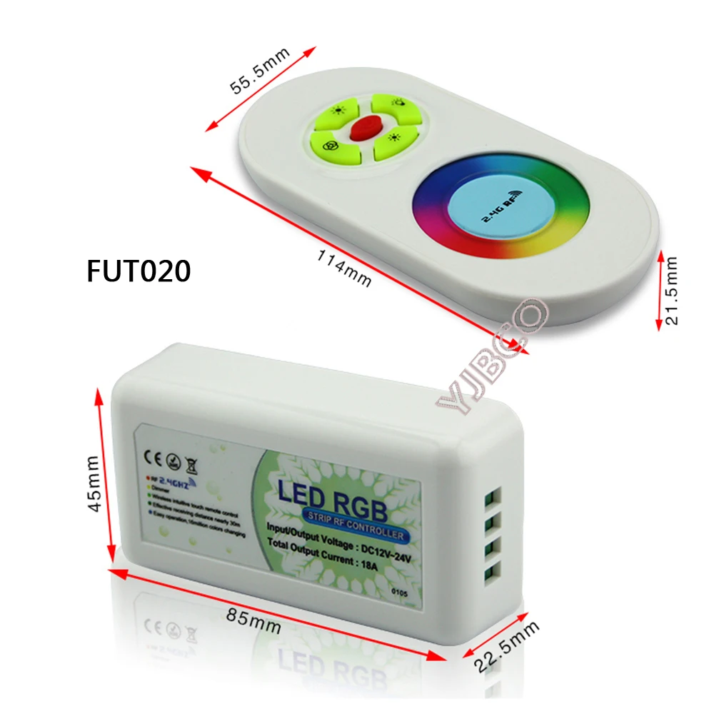 Miboxer 2.4G FUT020/FUT021/FUT022/FUT025/FUT027/FUT028 Led Strip Dimmer Touch Dual Wit/Rgb/Rgbw Led Strip Controller
