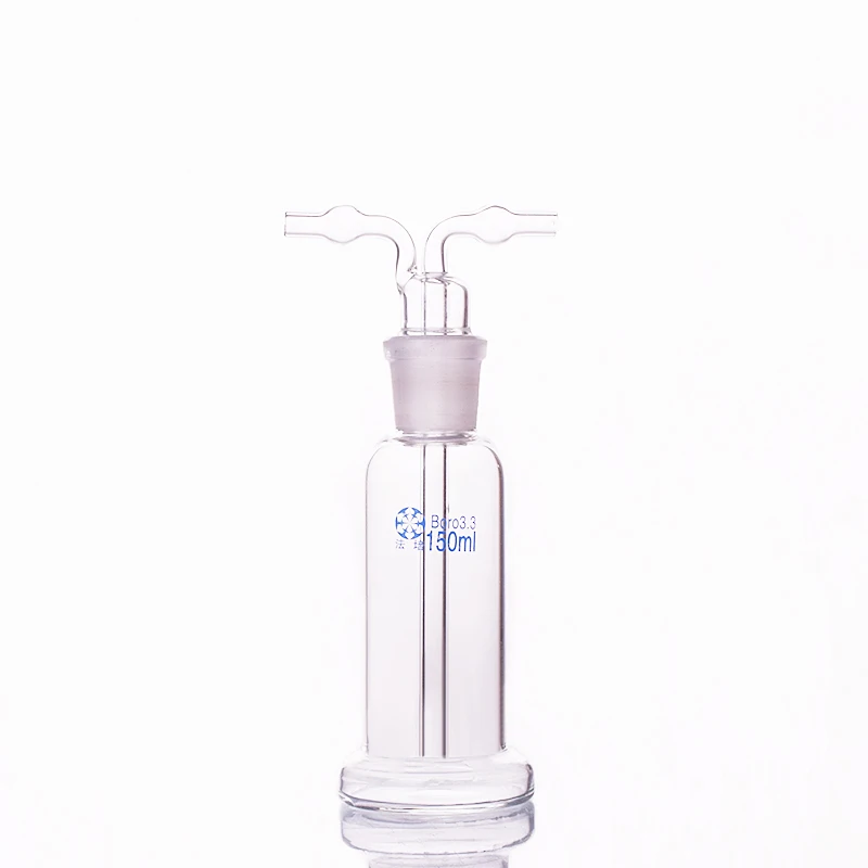 

Drechsel gas washing bottle ,Capacity 150ml,Lab Glass Gas Washing Bottle,Shisha hookah