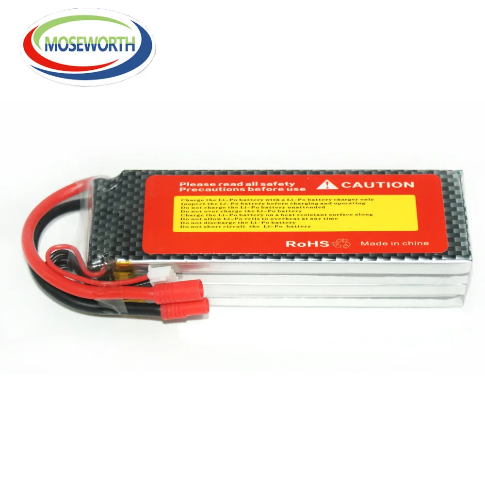 4S 14.8V 6000mAh RC Speelgoed Lipo Batterij Voor Helikopter Quadcopter Auto Drone Vliegtuig Max 80C Afstandsbediening 4S 6000mah