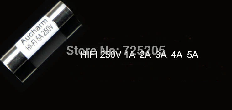 HIFI ฟิวส์เงิน 99% 250V 1A 2A 3A 4A 5A 5 มม.(เส้นผ่านศูนย์กลาง) 20 มม.(ความยาว) เสียง DIY