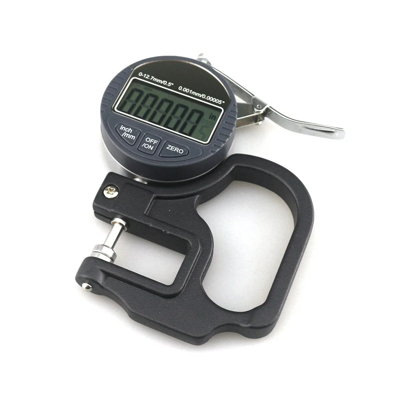 0-12.7mm Electronic Micrometer 0.001mm Thickness Tester Gauge Digital Depth Micrometer Dial Indicator