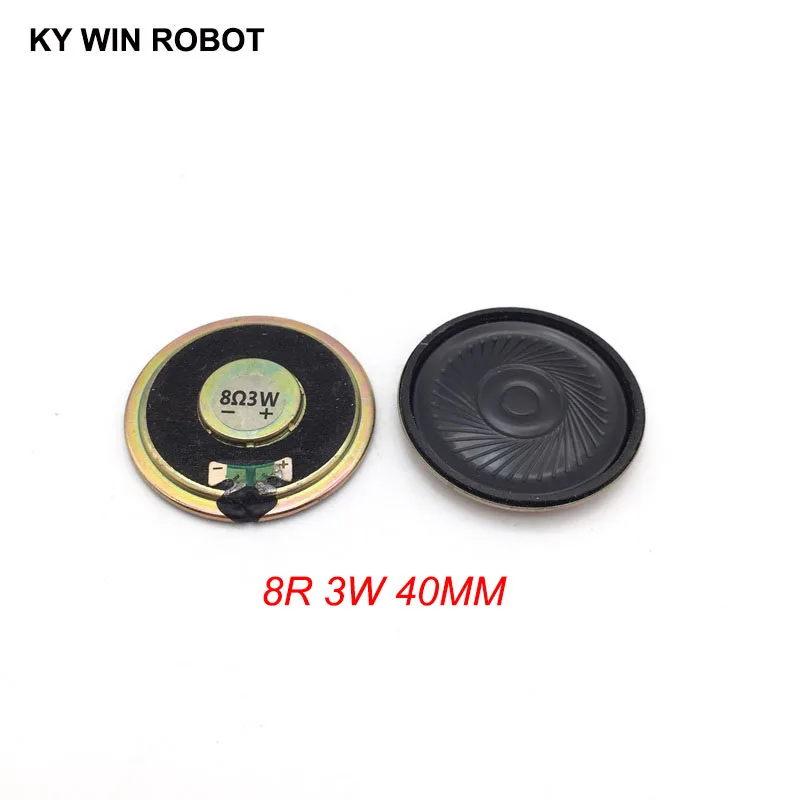 

2pcs/lot New Ultra-thin Mini speaker 8 ohms 3 watt 3W 8R speaker Diameter 40MM 4CM thickness 5.5MM