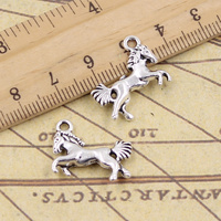 15pcs Charms Galloping Horse Steed 16x23mm Tibetan Pendants Making Findings Handmade Antique Jewelry DIY For Necklace