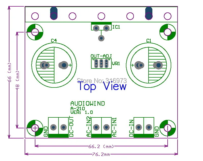 Módulo regulador de voltaje ajustable de 5 amperios, olla externa