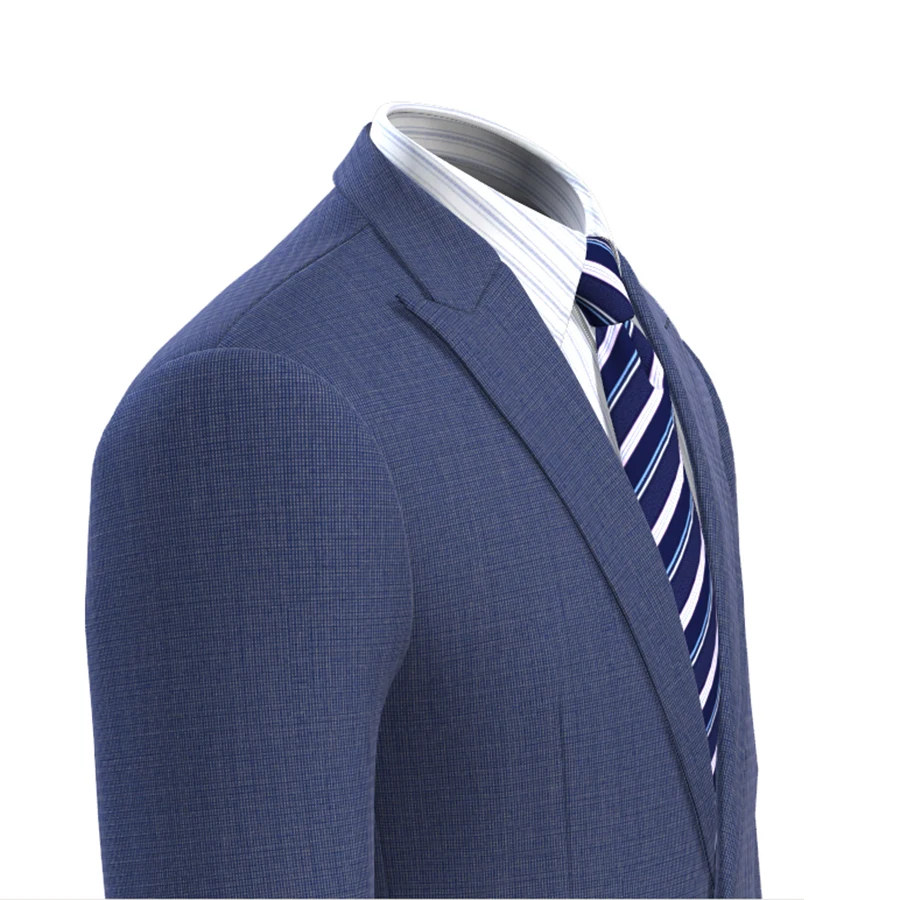 Fashion Blazer For Men Blazers Blazer Masculino Custom Made Men Jacket Blue Nailhead Tailored Coat Men Suit Jacket Slim Fit