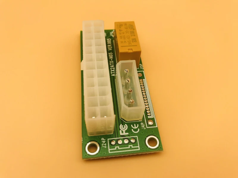 Новейший 4PIN ATX 24Pin до 4Pin Dual PSU источник питания синхронизация стартер удлинитель Кабель карта для майнера BTC
