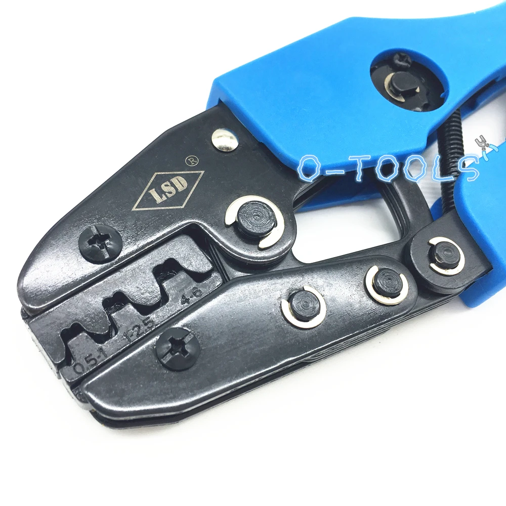 AN-03B Ratchet wheel crimping plier open barrel terminal crimping tool for 0.5-6mm² non-insulated barrel terminals 17-12AWG