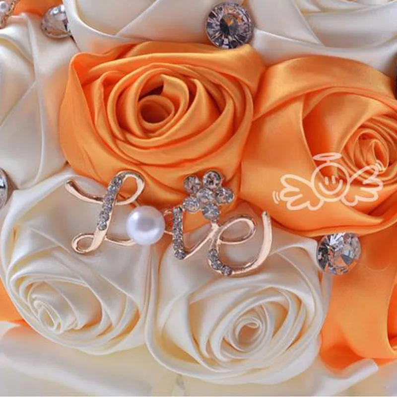 25 Rose Oro Glitterate Artificiali Con Cristalli | Fiori In Schiuma Per Bouquet E Decorazioni Nozze - 3