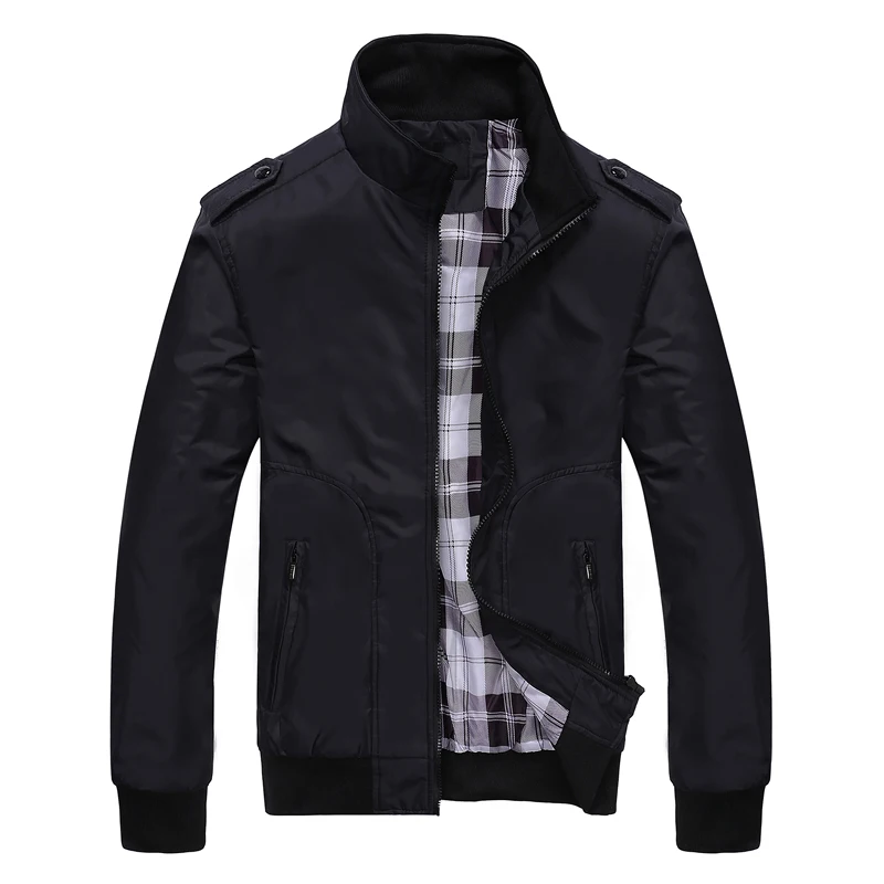DAVYDAISY 2020 New Men Jacket L-5XL Men Spring Autumn Outerwear Mandarin Causal Fashion Male Coats Male Bomber Jackets JK103