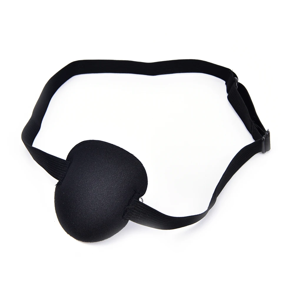 High Quality Black Medical Use Concave Eye Patch 3D Foam Groove Eyeshades For Lazy Eye 1Pcs