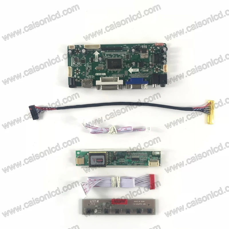 Easy diy  LCD driver board support DVI+VGA+AUDIO for LCD panel 15 inch 1024X768 CCFL LCD model support dropshippg