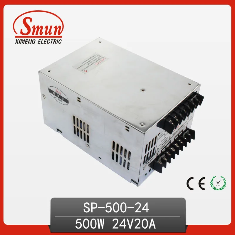 

500W 24V With PFC Single Output Switching Power Supply With CE ROHS From China Supplier Industrial And Led Used