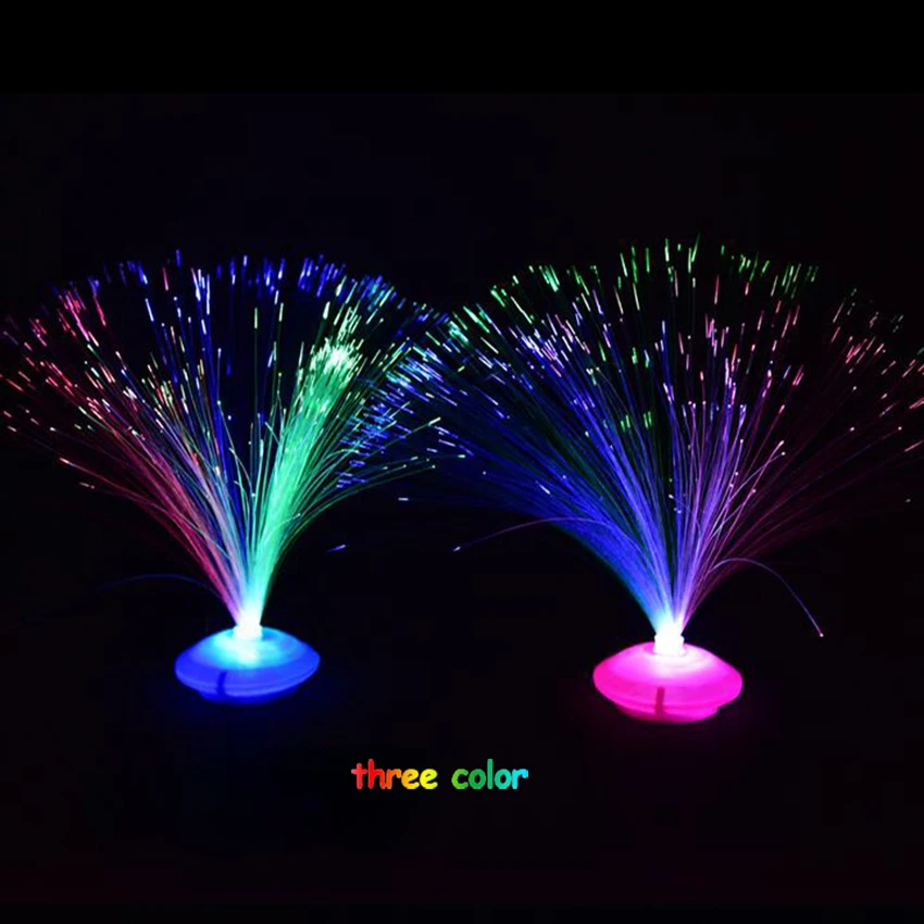 8 padrões de gradiente cor led luz noturna de fibra óptica decoração interior presente do feriado das crianças