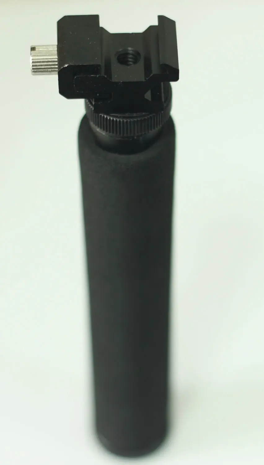 Рукоятка для камеры с регулируемым горячим башмаком для вспышки камеры штатива