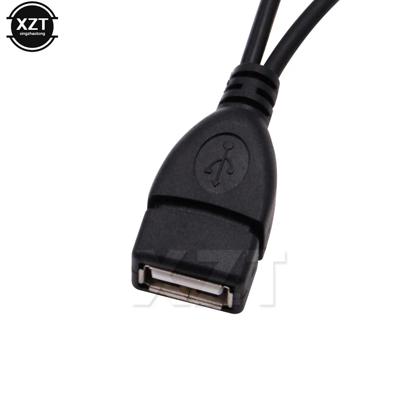 2 In 1 OTG Micro USB Host Power Converter Y Splitter USB Adapter to Micro 5 Pin Male Female USB2.0 Cable for Samsung Sony