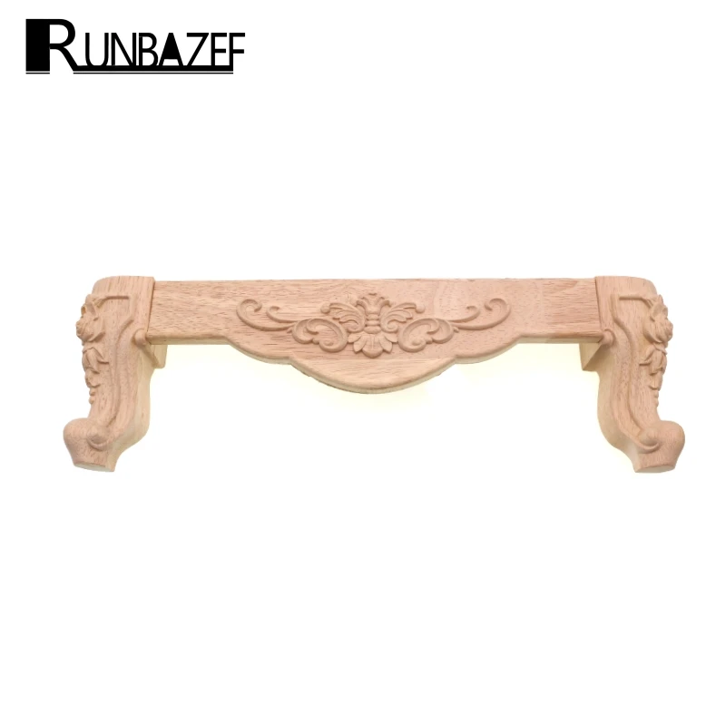 RUNBAZEF Wood Applique Upholstery Furniture Decorative Home Decoration Accessories TV Cabinet Baffle Bathroom  Wooden Letters